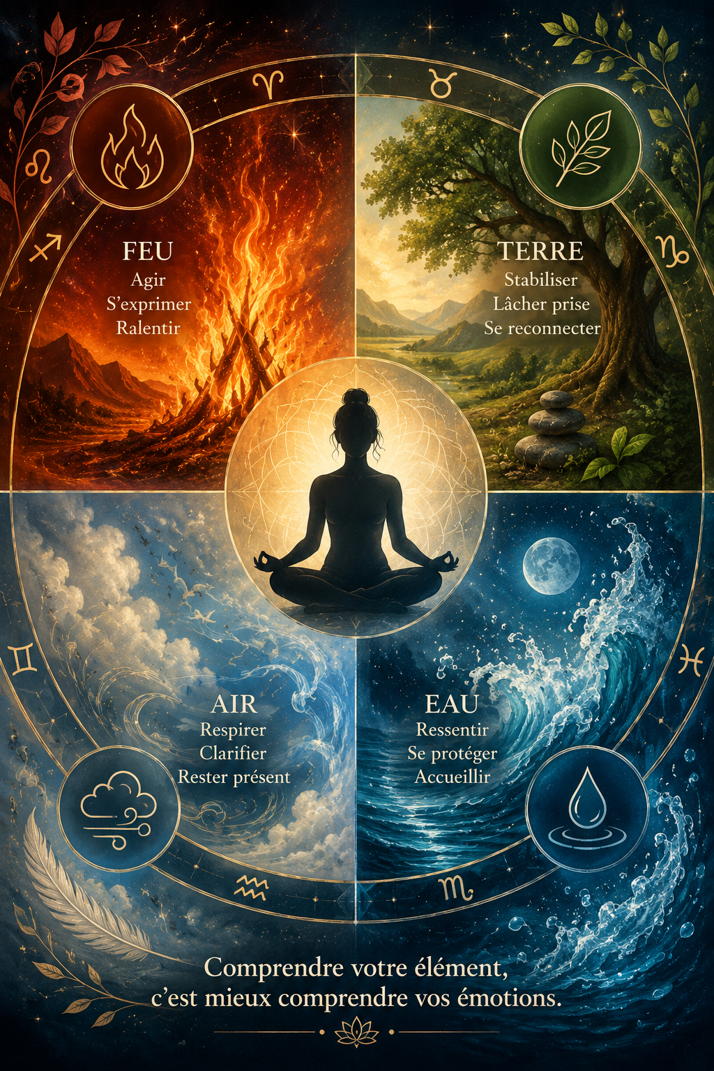 Lire la suite à propos de l’article Comment mieux gérer ses émotions selon son élément astrologique